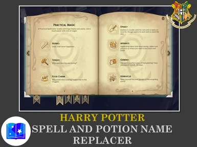 Harry Potter Spell and Potion Name Replacer