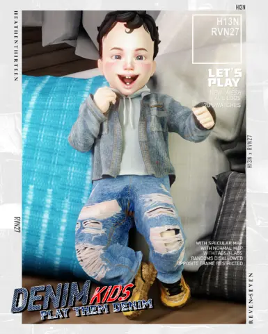 Infant's High Street Retro Ripped Jeans