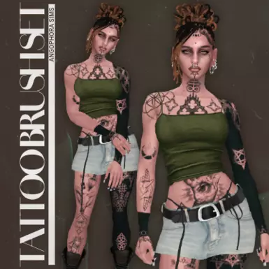MOD - OCCULT TATTOO BRUSH SET