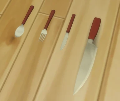 Cutlery Replacer (in game, red version)