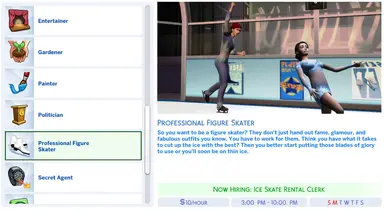 Sims 4 ice skating skill