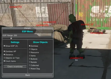 ESP menu