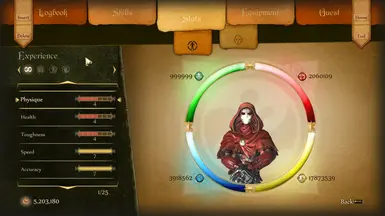 Physique, health and toughness to lvl5 (upgraded 4 times, lvl 1 --&gt; 5) seems the best stats to be as close as Jack appearance