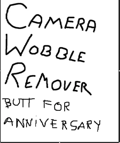 Camera Wobble Fix