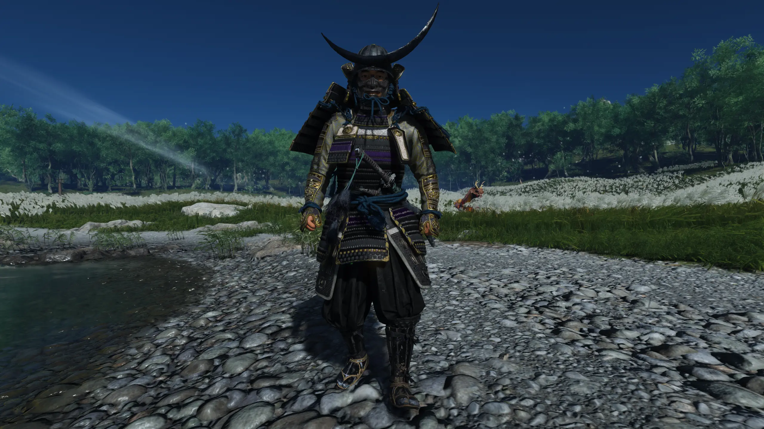 Black and Purple Samurai Clan Armor at Ghost of Tsushima Director's Cut ...