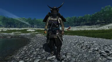 Black and Purple Samurai Clan Armor