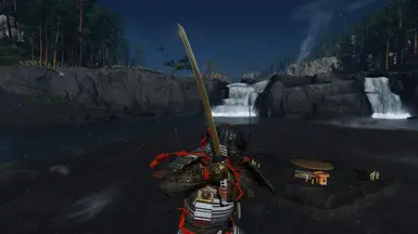 Golden Katana Blade
