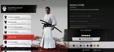 Black Belt Sakai Jin White Ronin Attire