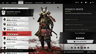 Gosaku Armor - Sunrise Dominion Redone at Ghost of Tsushima Director's ...