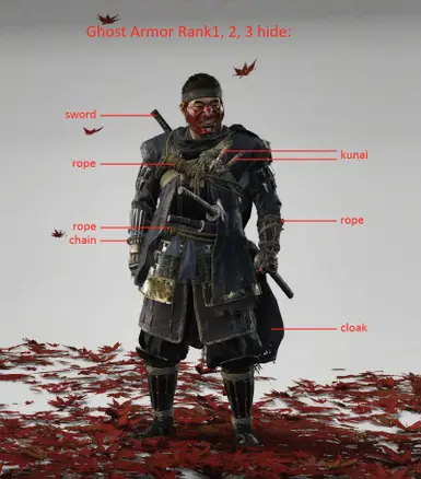 Ghost Armor - hide parts - cleaner look