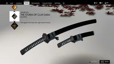 Traditional Black Sakai Katana