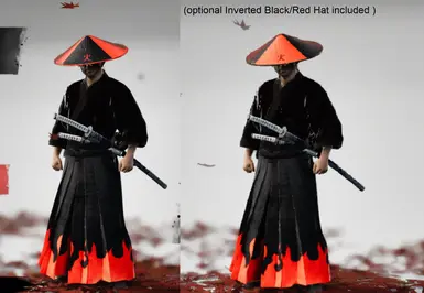 (Optional) Black/Red Recolor | includes alternative hat color