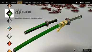 Green Scabbard for Spring Bamboo kit