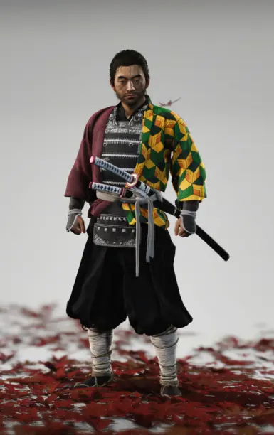 Giyu Inspired Armor and Sword Kit and Blade