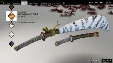 White Prowling Tiger Sword Kit