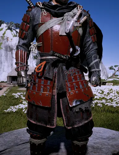 V4 dark red with black