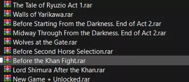 Ghost of Tsushima Save Files By Quests and Acts