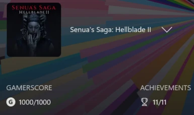 Senua's Saga Hellblade 2 - Finished game with all achievements Xbox App - Gamepass