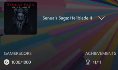 Senua's Saga Hellblade 2 - Finished game with all achievements Xbox App - Gamepass