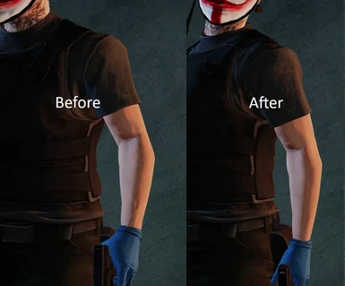 Less Veiny Arms for Female Heisters