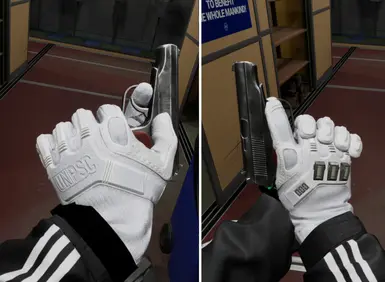 Optional white gloves