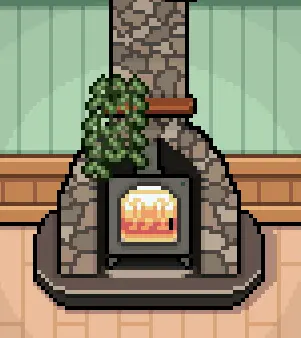 Spectra's Stone Fireplace - ON