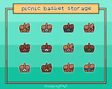 picnic storage baskets