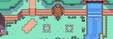 In-game example: white picket and regular fences