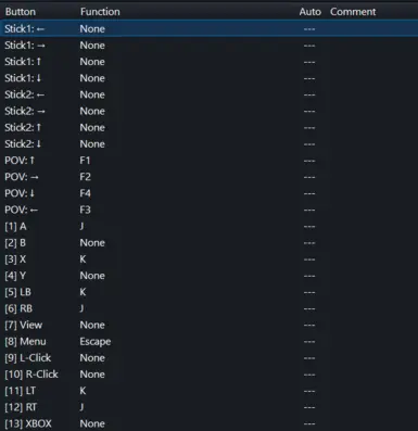 Xbox - Gamepad - Controller Mapping - Bombergrounds