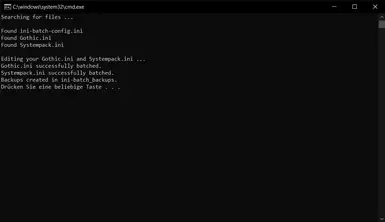 ini-Batch - Tool to automatize .ini-modification (Gothic 1 and 2)