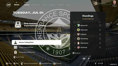 Fenerbahce CM Background with Mourinho Head