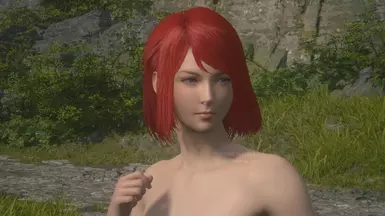 Jill Young Crimson Red Hair (With Hairstyle Pack Support)