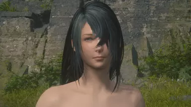 Jill Messy Black Hair (With Hairstyle Pack Support)