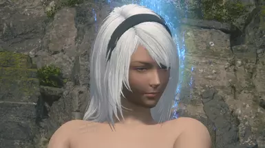 Jill YorHa White Hair (With Hairstyle Pack Support)