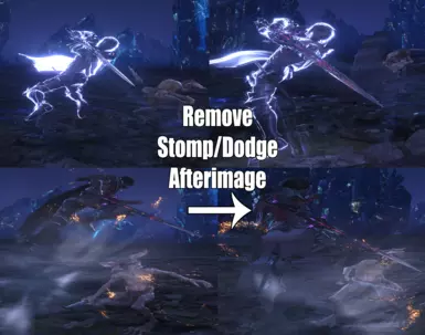 Remove Stomp or Dodge Afterimage Effect