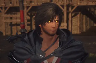 Ifrit's eyes on Clive