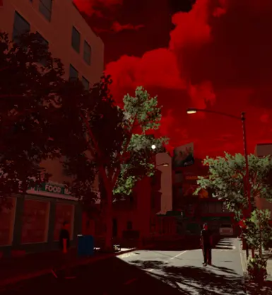 World in red light