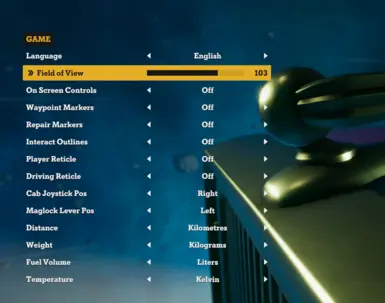 Custom Field of View