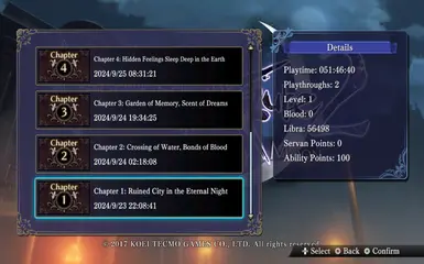 Nights of Azure 2 Save