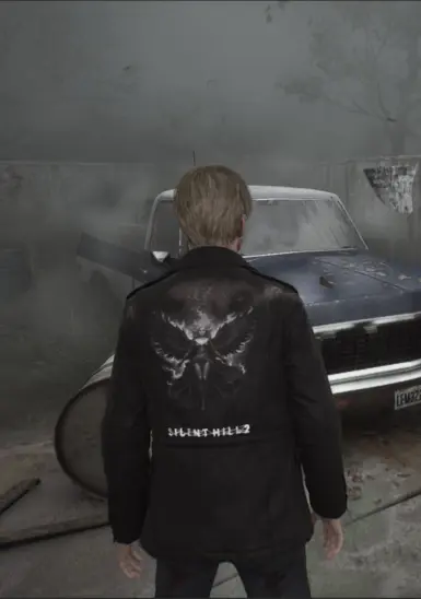 Black jacket with Angel on back