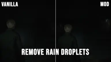 Remove rain droplets