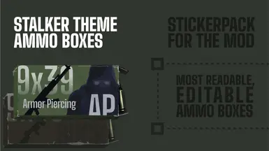 Most Readable Ammo Boxes - Stalker Sticker Pack