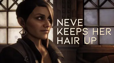 Neve Keeps Her Hair Up