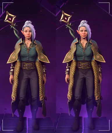 Defiant Doublet with Jewelry, Moss and Gold