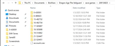 example of the file path to find your save files
