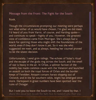 BEFORE - Message from the Front: The Fight for the South 