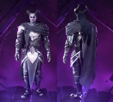 Dark blue-grey and silver recolor of Harellan's bolts (Deluxe armor) for Rook