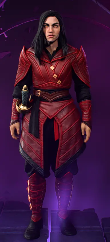 Black and Red Minrathous Casual Outfit