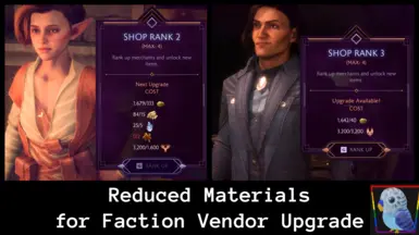 Reduced Materials for Faction Vendor Upgrade