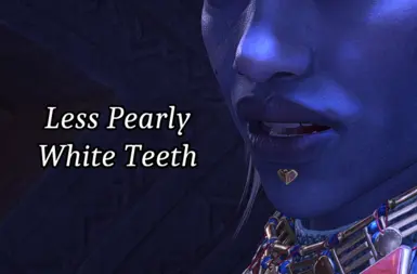 Less Pearly White Teeth